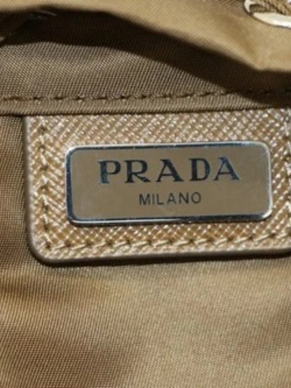 Prada Re-Nylon Drawstring Pouch - Brandy/Brown - Picture 10 of 12